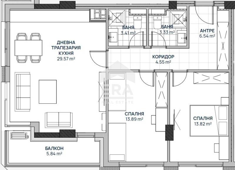 Продава 3-СТАЕН, гр. София, Люлин 2, снимка 3 - Aпартаменти - 48127383