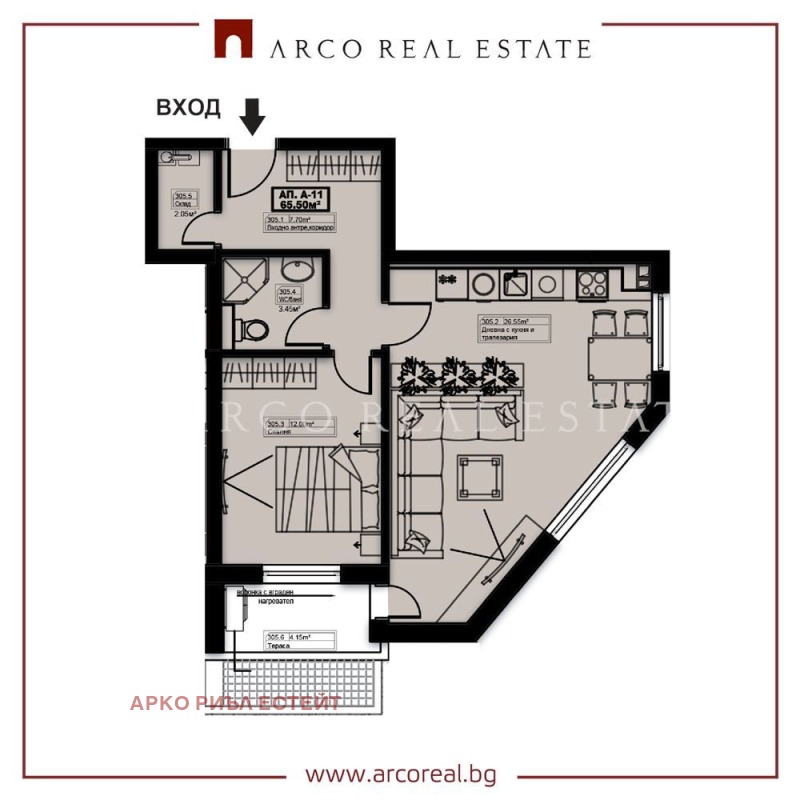 Na sprzedaż  1 sypialnia region Sofia , Elin Pelin , 75 mkw | 65816178 - obraz [2]