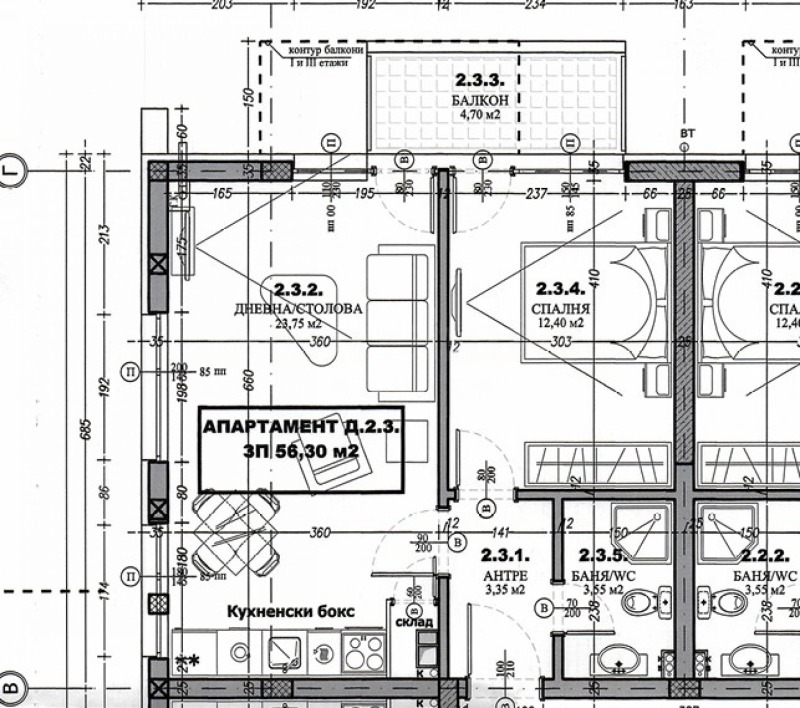 Продава 2-СТАЕН, гр. Елин Пелин, област София област, снимка 3 - Апартаменти - 53112766