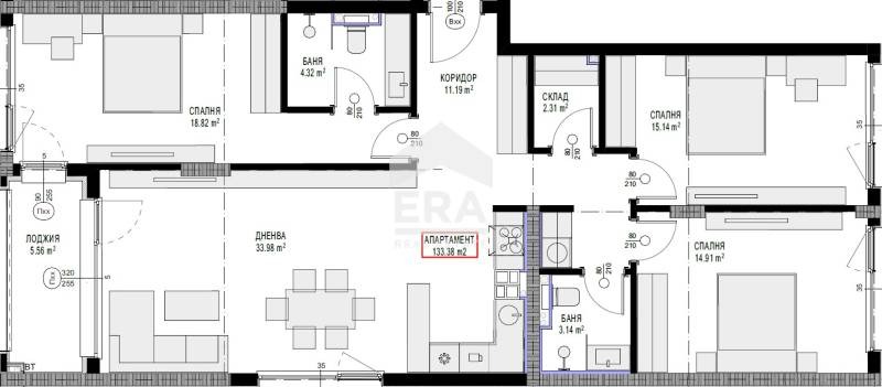 Na prodej  3+ ložnice Sofia , Ljulin 7 , 154 m2 | 18284466 - obraz [4]