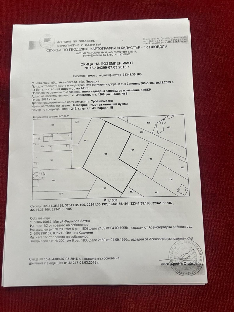Te koop  Verhaallijn regio Plovdiv , Izbeglii , 2599 m² | 43215872 - afbeelding [2]