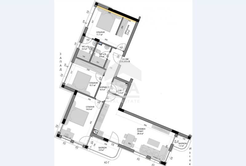 Продава 4-СТАЕН, гр. Варна, Владислав Варненчик 1, снимка 7 - Aпартаменти - 49314442