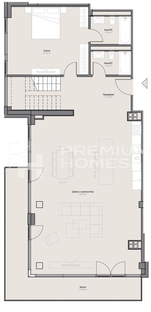 Продава МЕЗОНЕТ, гр. София, Оборище, снимка 12 - Апартаменти - 54342877