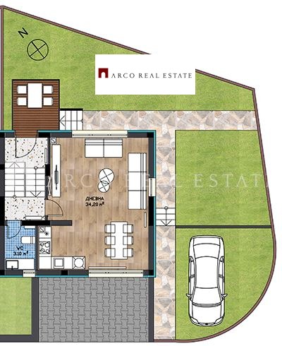 Продава КЪЩА, гр. София, Горна баня, снимка 3 - Къщи - 53187347