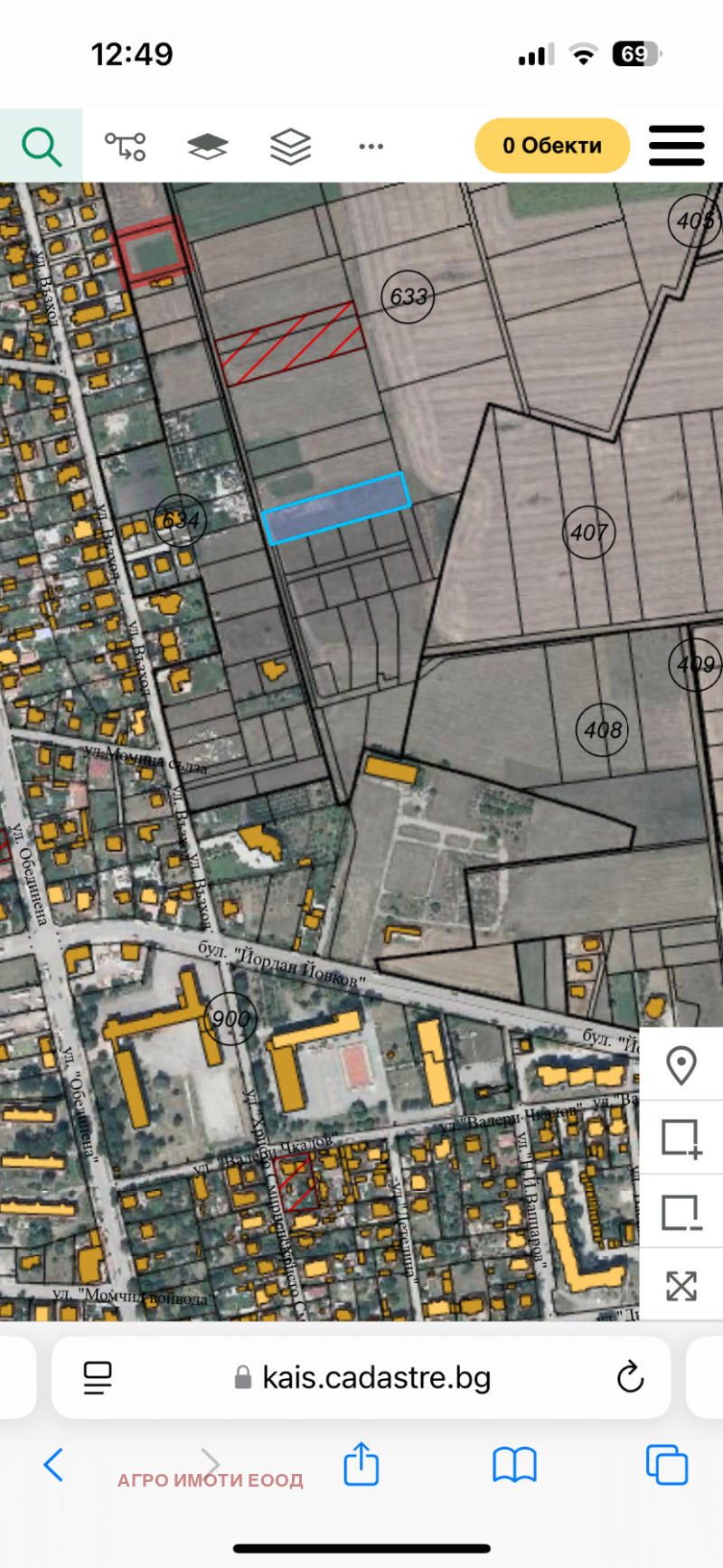 Eladó  Cselekmény régió Sofia , Kostinbrod , 2500 négyzetméter | 65138193