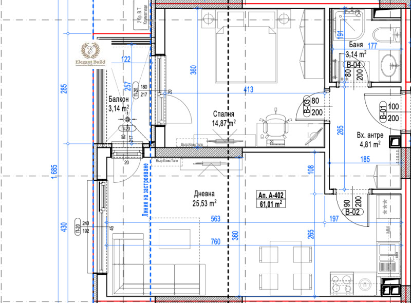 Продава  2-стаен град София , Малинова долина , 71 кв.м | 79894987 - изображение [4]