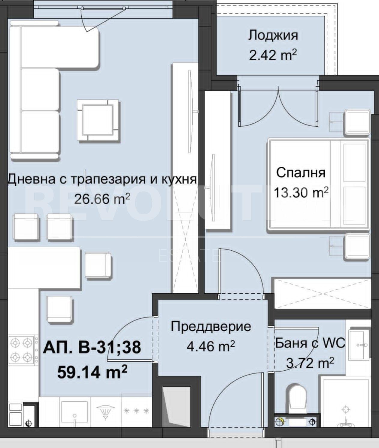 Продава 2-СТАЕН, гр. Пловдив, Христо Смирненски