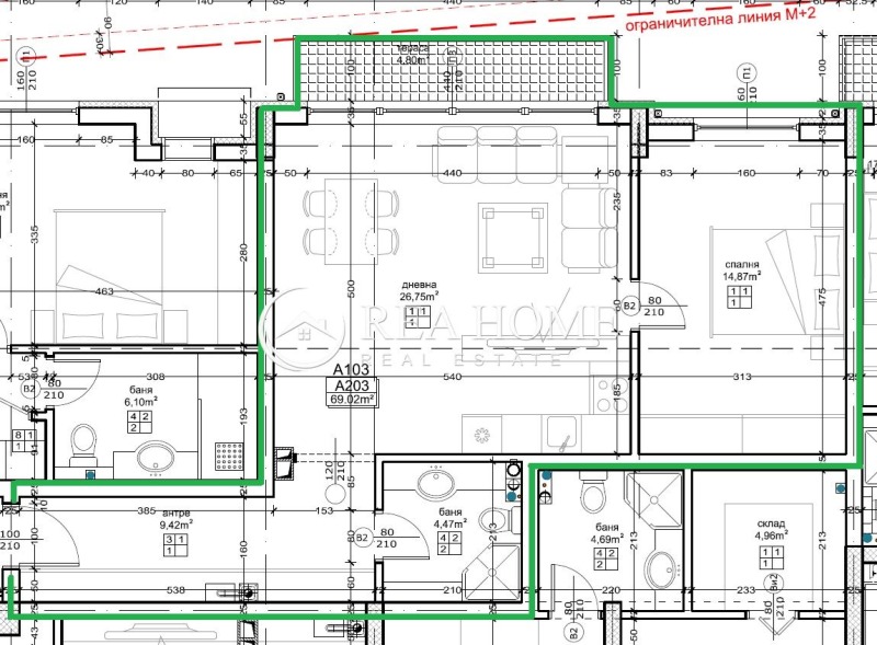 Продава  2-стаен град София , Малинова долина , 85 кв.м | 36060616 - изображение [3]