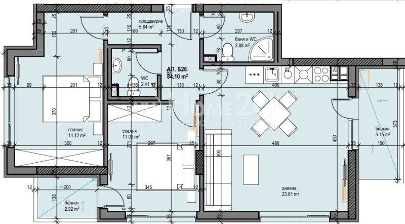 Продава 3-СТАЕН, гр. София, Дружба 2, снимка 12 - Апартаменти - 52816988