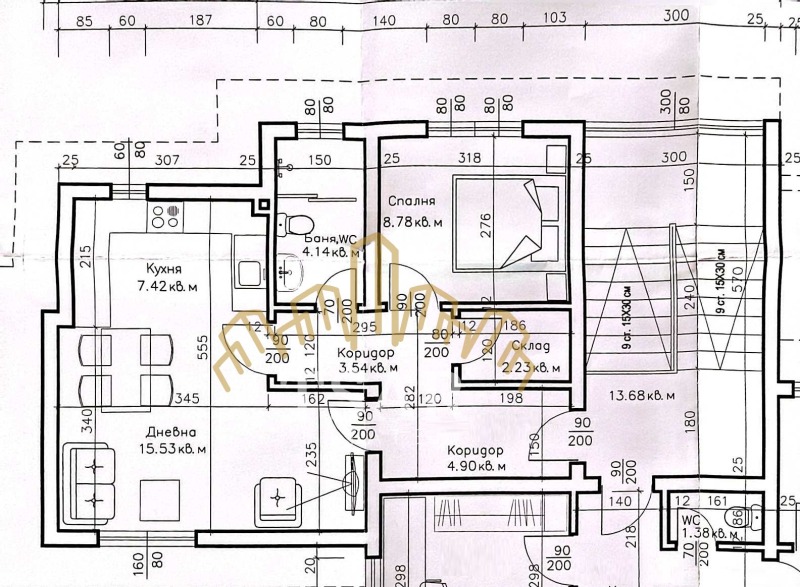 Продава 2-СТАЕН в град Велико Търново, Център - 55 кв.м / 75 000 € » 146 687.25 лв., ЦАР ЕСТЕЙТС