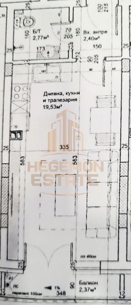 Продава 1-СТАЕН, гр. Варна, Изгрев, снимка 2 - Апартаменти - 54134141