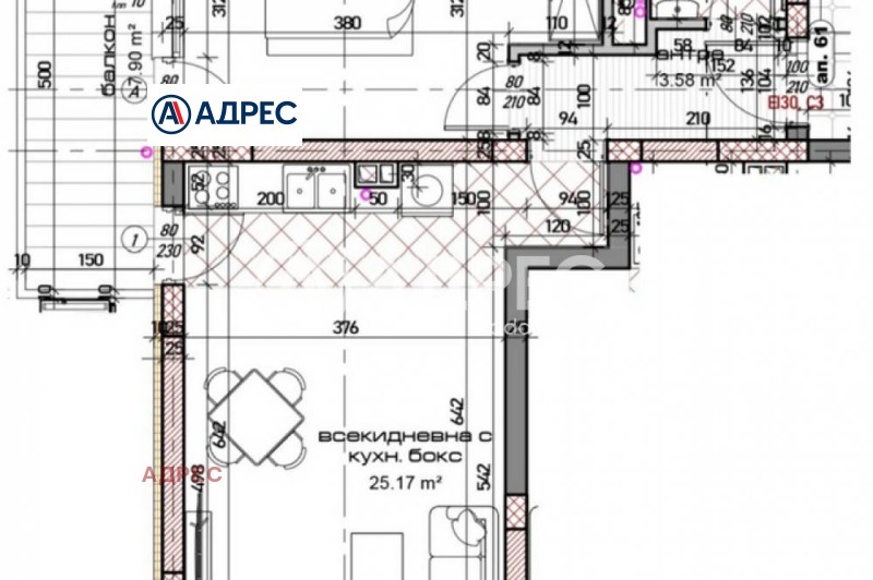 Te koop  1 slaapkamer Varna , Mladost 1 , 81 m² | 38719032 - afbeelding [3]