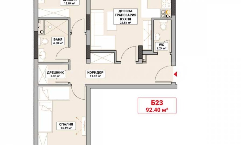 Продава  3-стаен град София , Младост 4 , 109 кв.м | 78943608 - изображение [2]