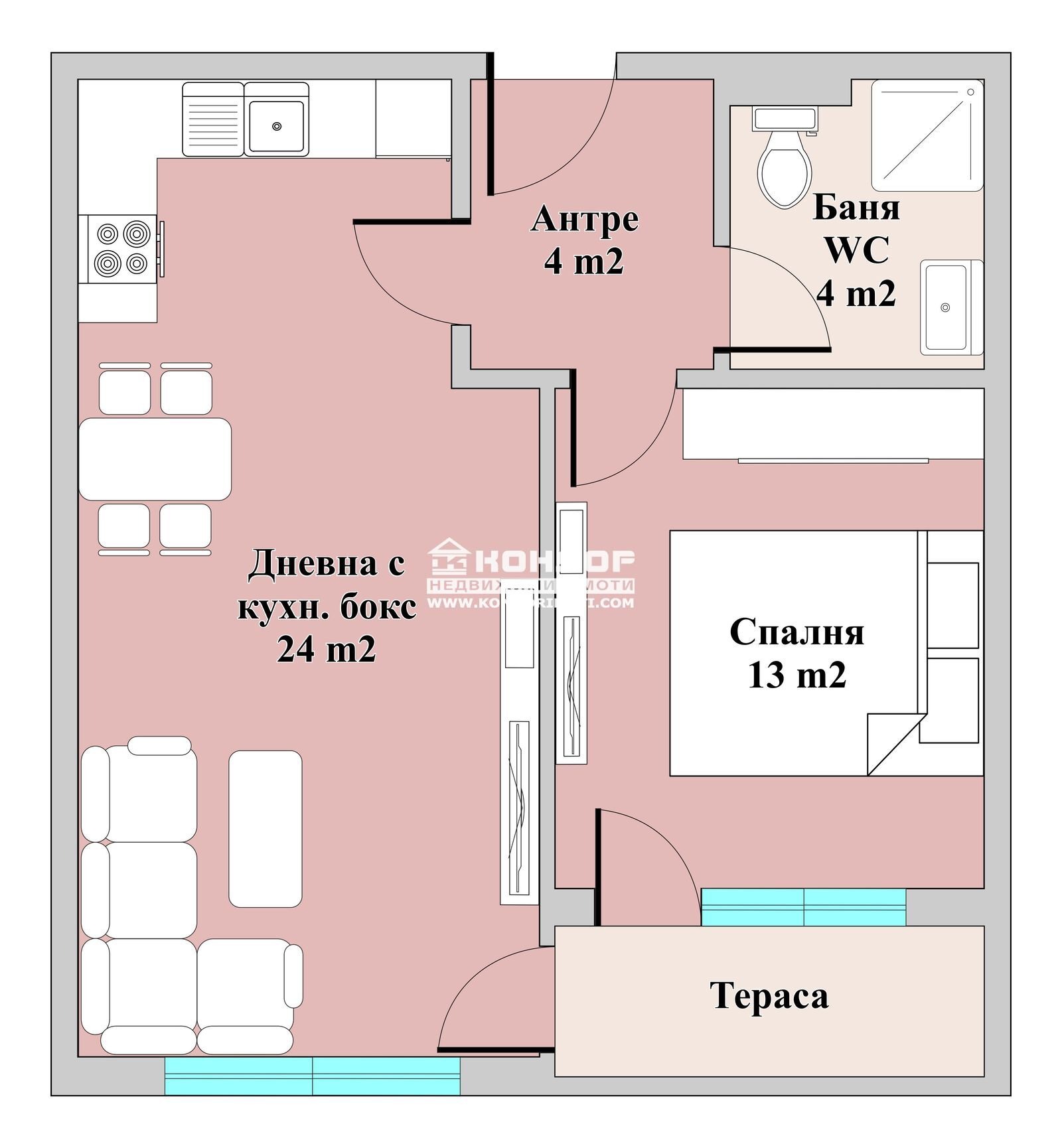 Продава 2-СТАЕН, гр. Пловдив, Тракия, снимка 2 - Апартаменти - 49953416