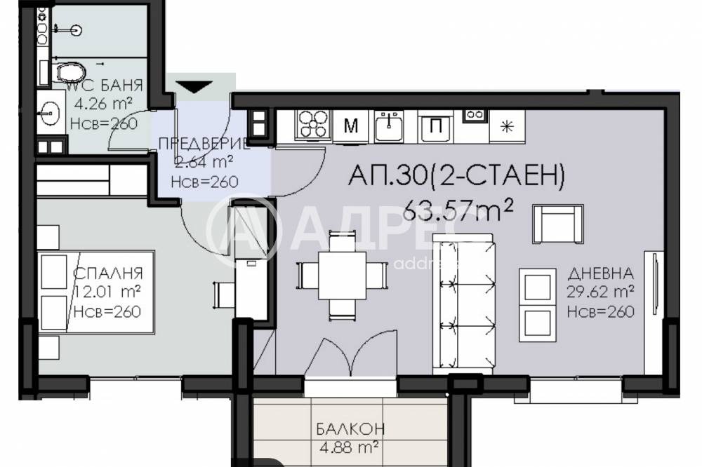 Продава 2-СТАЕН, гр. София, Овча купел 1, снимка 4 - Апартаменти - 54854036