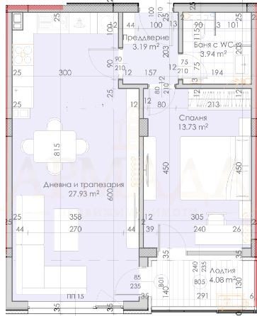 Продаја  1 спаваћа соба Пловдив , Јyжен , 71 м2 | 86499471 - слика [3]