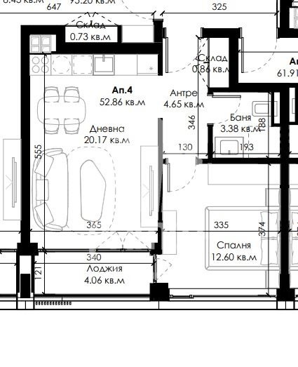 Zu verkaufen  1 Schlafzimmer Sofia , Owtscha kupel 2 , 62 qm | 59612933 - Bild [2]