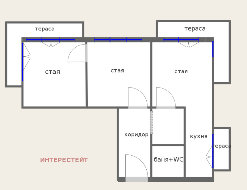 Продаја  2 спаваће собе Бургас , Центар , 85 м2 | 67905041 - слика [9]