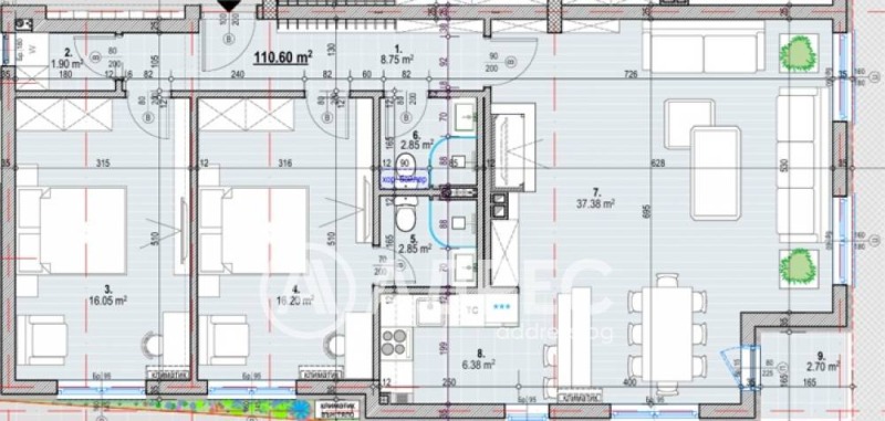 На продаж  2 спальні София , Карпузица , 136 кв.м | 25826546 - зображення [3]