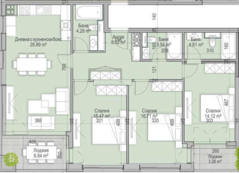 Продава МНОГОСТАЕН, гр. София, Кръстова вада, снимка 1 - Aпартаменти - 46198667