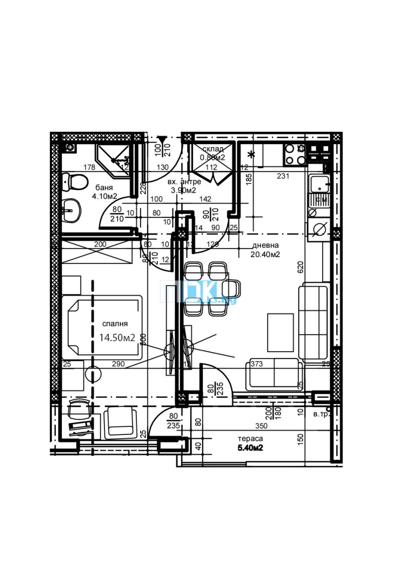 Til salgs  1 soverom Plovdiv , Ostromila , 65 kvm | 69630359 - bilde [7]