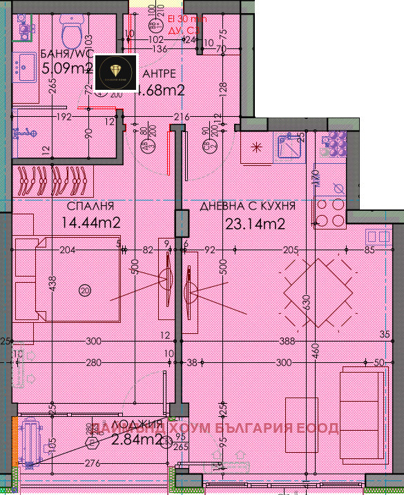 Na sprzedaż  1 sypialnia Plowdiw , Trakija , 71 mkw | 95200283 - obraz [2]
