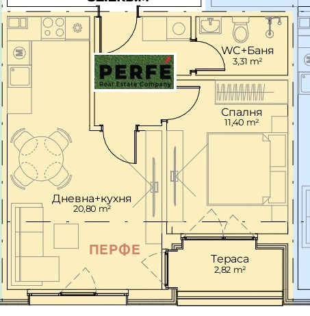 Продава 2-СТАЕН, гр. София, Симеоново, снимка 3 - Апартаменти - 53247172