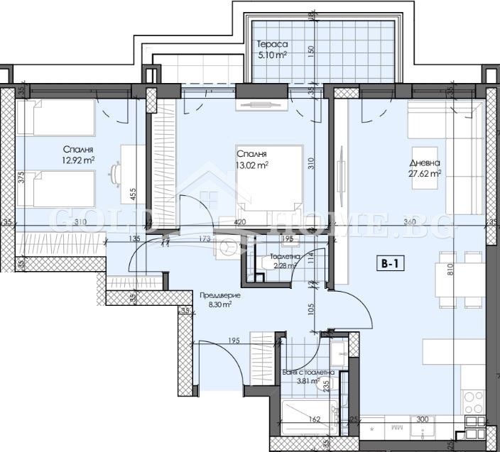For Sale  2 bedroom Plovdiv , Gagarin , 86 sq.m | 32449751 - image [3]