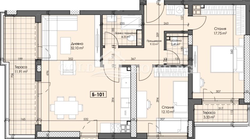 For Sale  2 bedroom Plovdiv , Gagarin , 86 sq.m | 32449751 - image [11]
