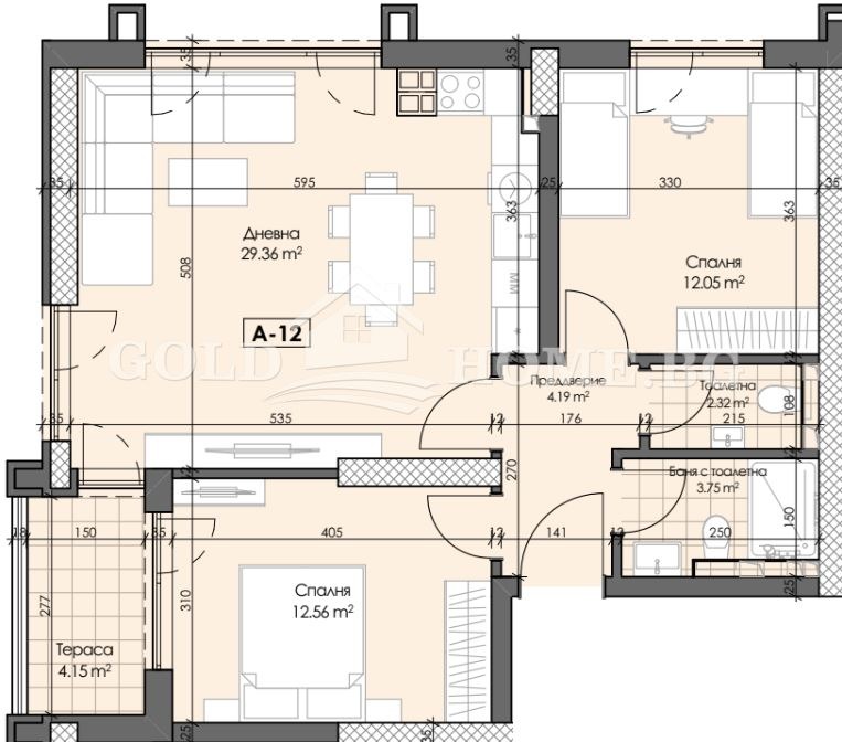 For Sale  2 bedroom Plovdiv , Gagarin , 86 sq.m | 32449751 - image [8]