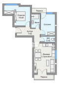 Продава  3-стаен град Пловдив , Коматево , 85 кв.м | 51520384 - изображение [6]