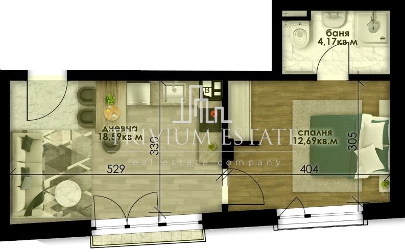 Продава 2-СТАЕН, гр. Пловдив, Остромила, снимка 2 - Апартаменти - 56008263