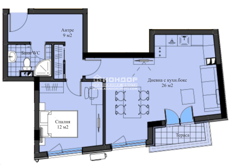 Продава  2-стаен град Пловдив , Център , 73 кв.м | 52137076 - изображение [2]