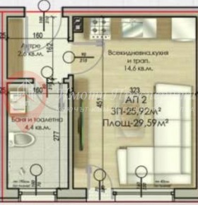 Продава  1-стаен, гр. Велинград