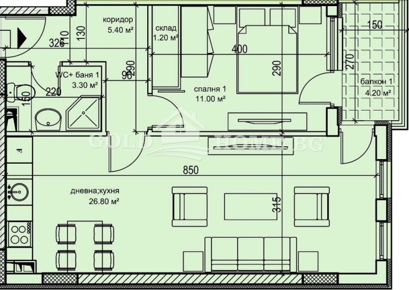 Продава 2-СТАЕН, гр. Пловдив, Кършияка, снимка 7 - Апартаменти - 53200584