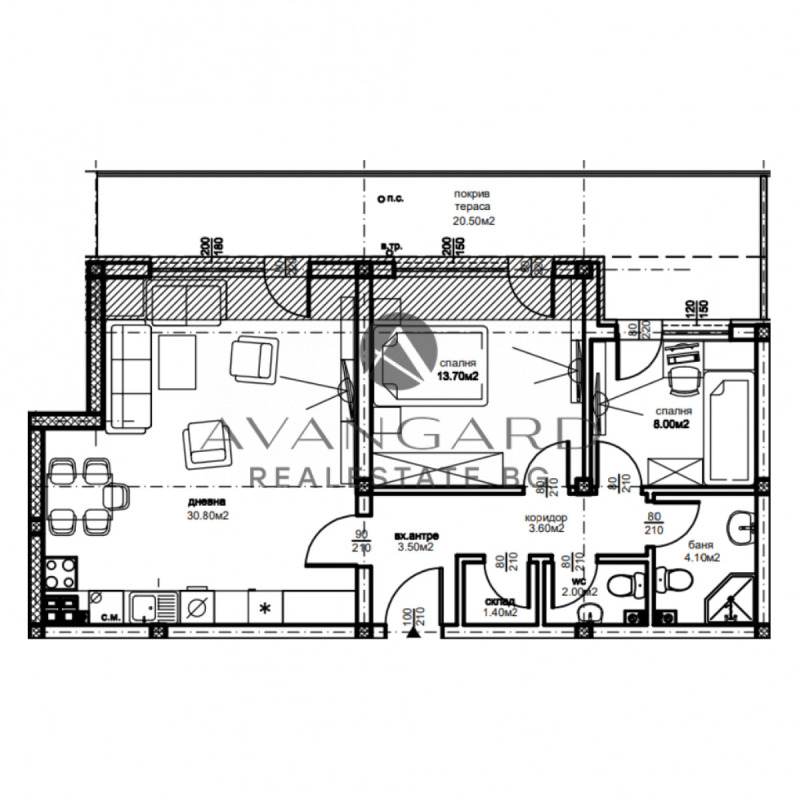 Na prodej  2 ložnice Plovdiv , Kjučuk Pariž , 110 m2 | 95248991 - obraz [8]