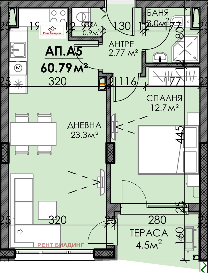 Продава 2-СТАЕН, гр. Бургас, Изгрев, снимка 4 - Апартаменти - 55580491