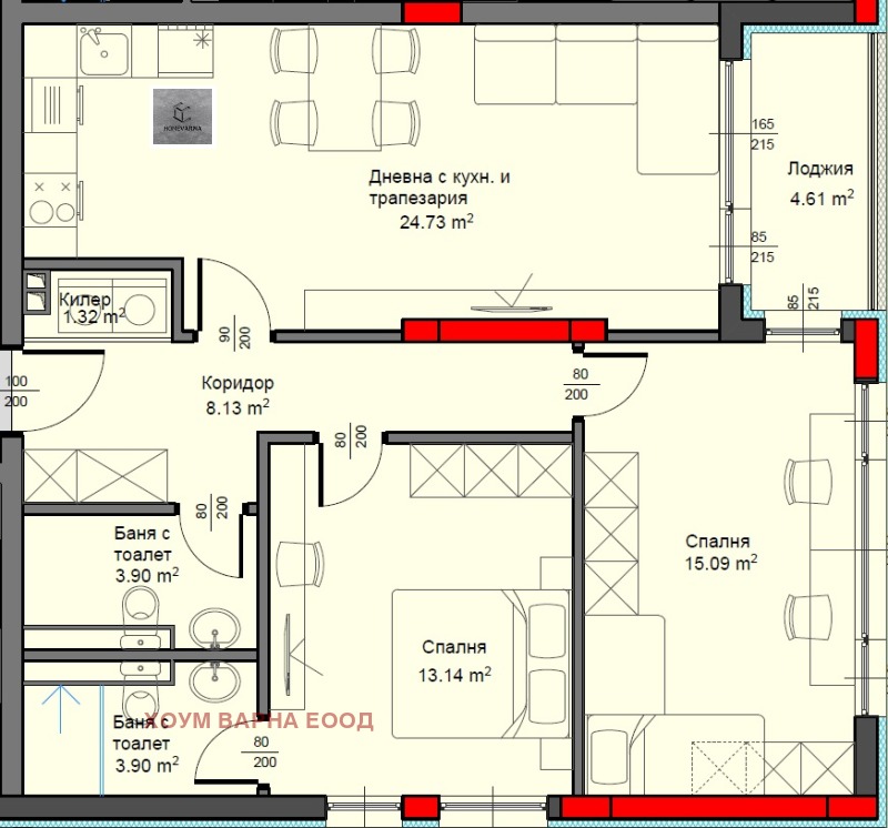 À venda  2 quartos Varna , Asparuhovo , 100 m² | 23408347 - imagem [7]