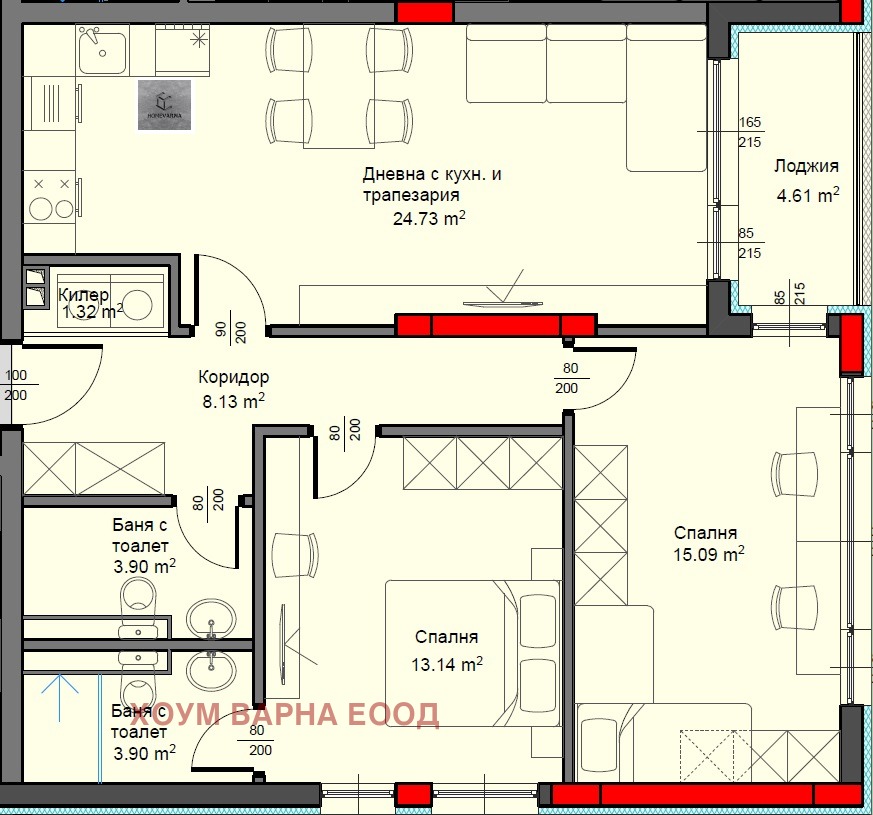 Продава 3-СТАЕН, гр. Варна, Аспарухово, снимка 7 - Апартаменти - 54393981