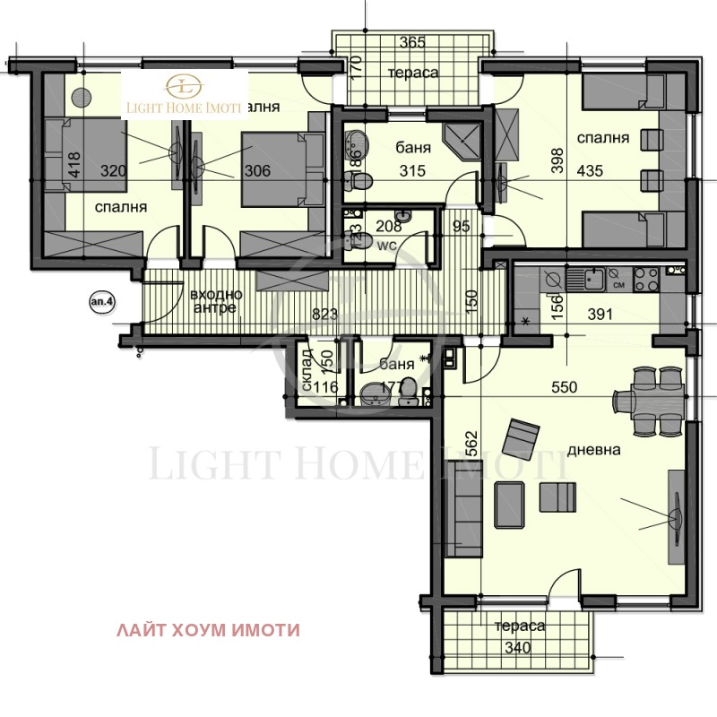 Till salu  3+ sovrum Plovdiv , Ostromila , 180 kvm | 59430416 - bild [8]
