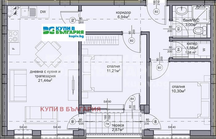 Продава  3-стаен град Варна , Владислав Варненчик 1 , 78 кв.м | 15341401 - изображение [2]
