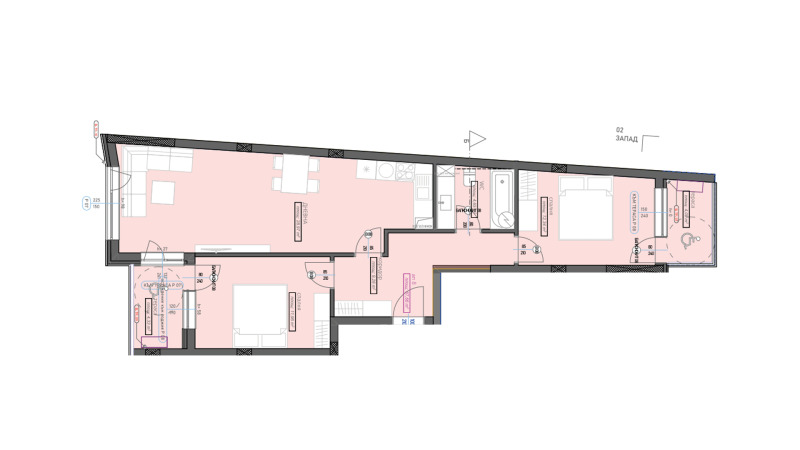 Продава 3-СТАЕН, гр. Стара Загора, Железник - център