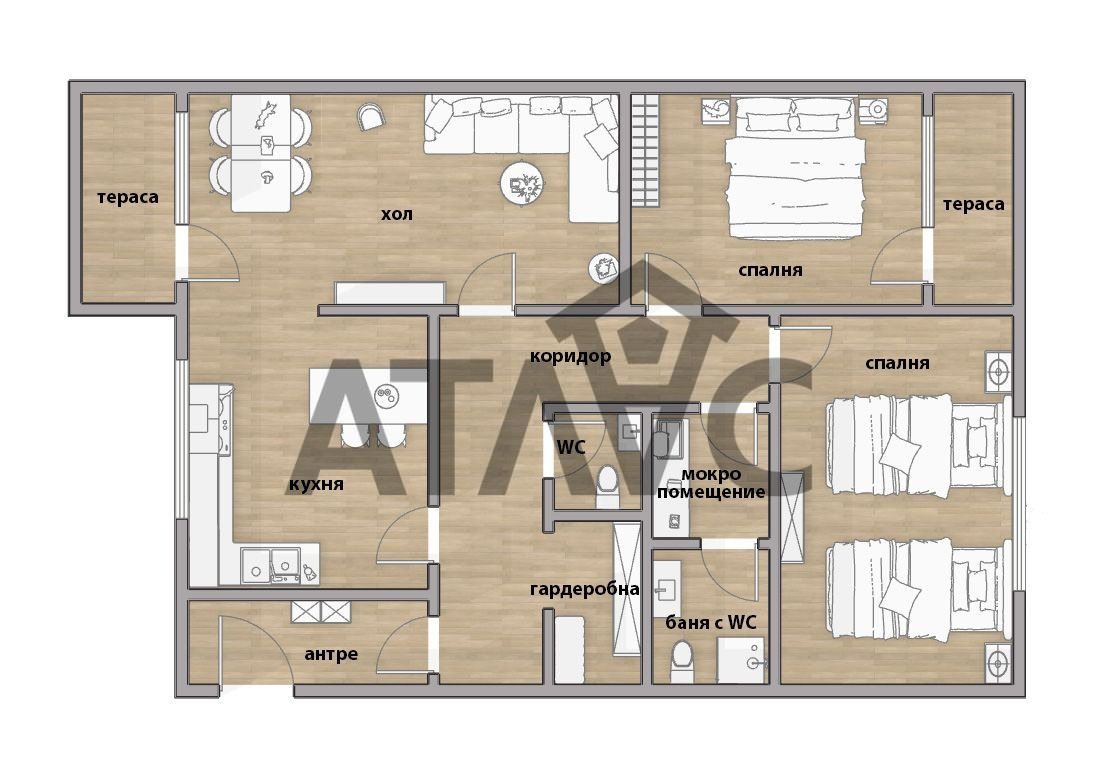 Продава 3-СТАЕН, гр. Пловдив, Тракия, снимка 2 - Апартаменти - 55123583