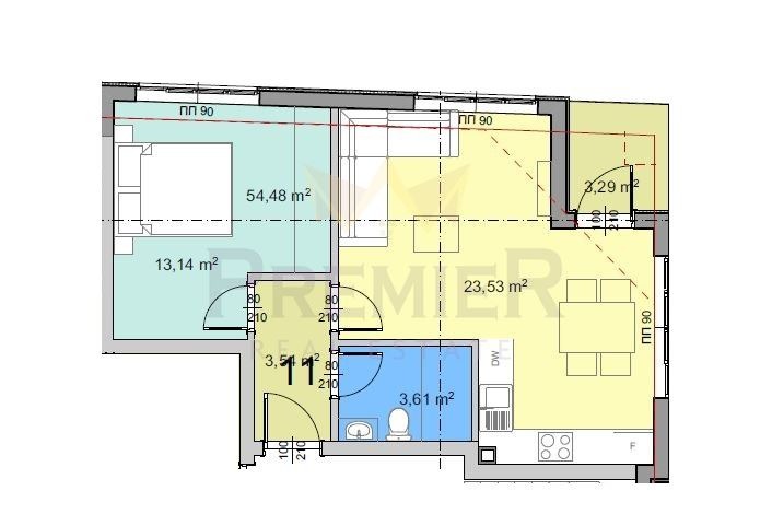 Продава 2-СТАЕН, гр. Варна, Трошево, снимка 3 - Aпартаменти - 49160135