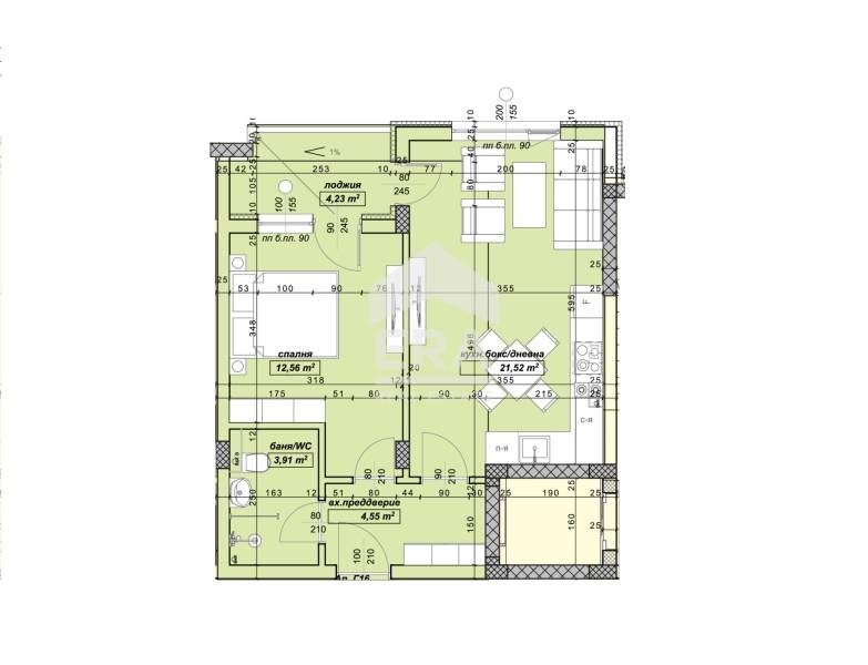 Продава 2-СТАЕН, гр. Велико Търново, Бузлуджа, снимка 4 - Апартаменти - 52801109