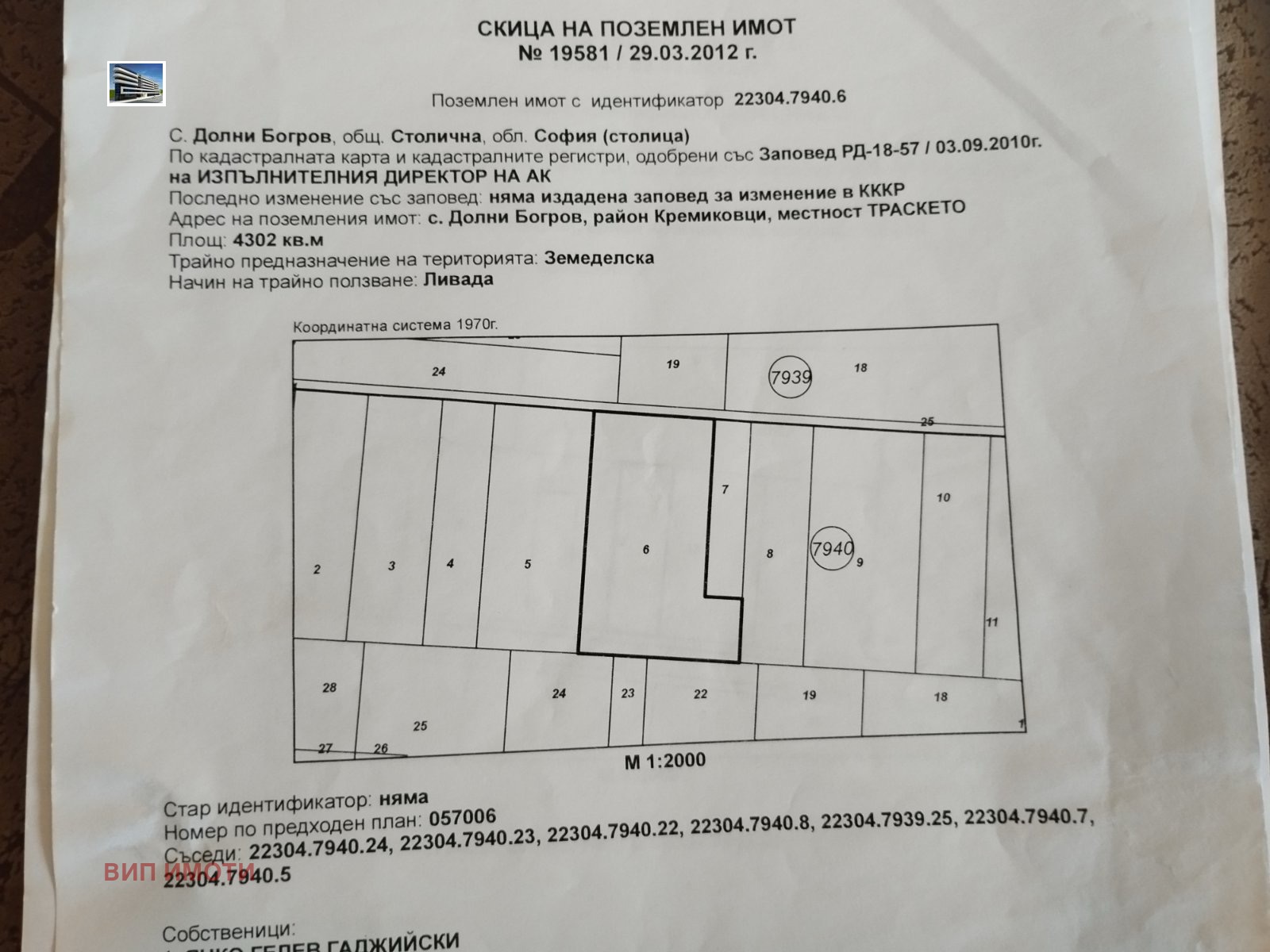 Продава ПАРЦЕЛ, гр. София, с. Долни Богров, снимка 2 - Парцели - 54230350