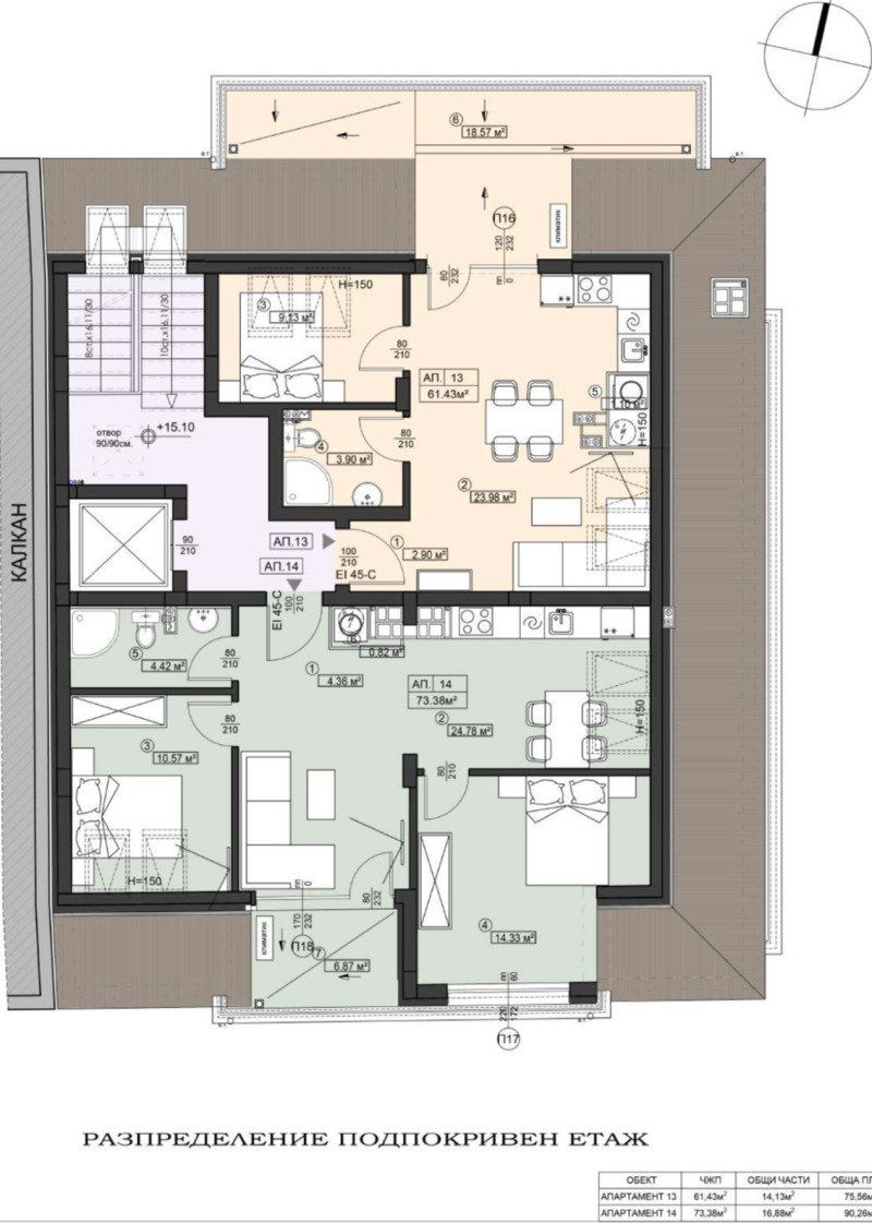 Продава 2-СТАЕН в град София, Сухата река - 76 кв.м / 132 800 € » 259 734.22 лв., ЕКСПЕРТ ЕСТЕЙТ ГРУП