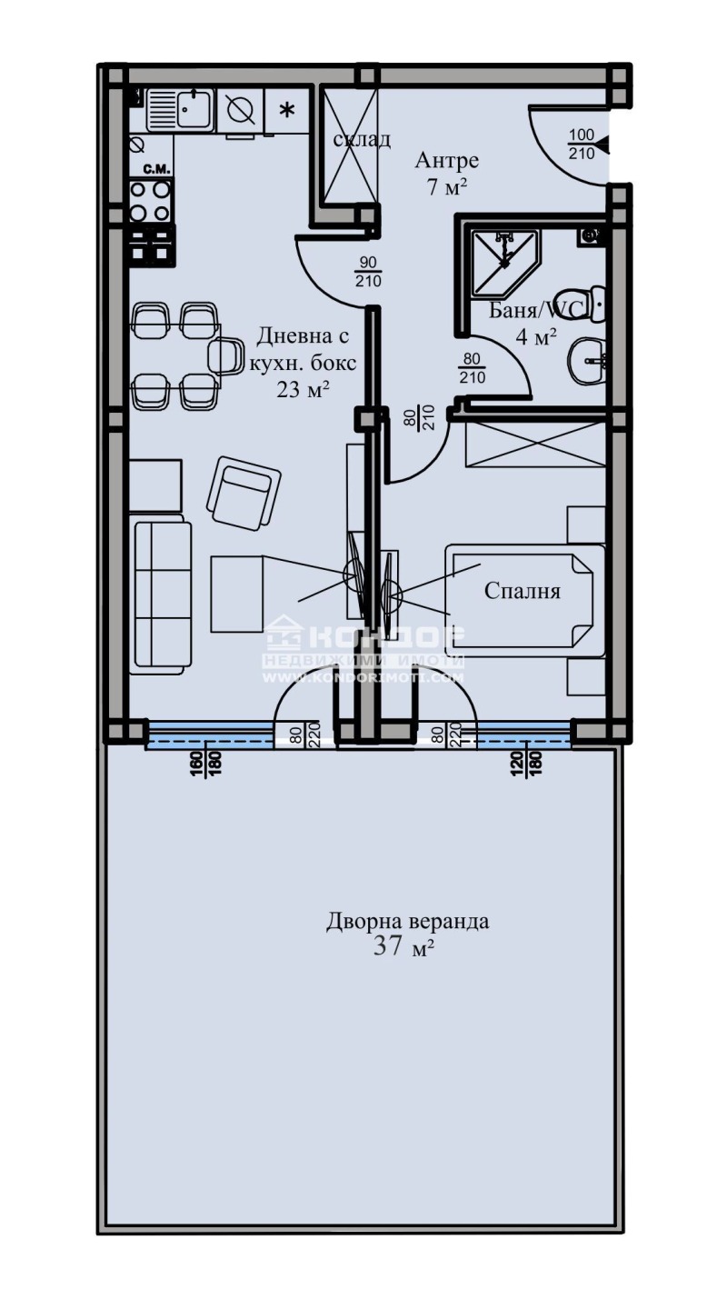 Zu verkaufen  1 Schlafzimmer Plowdiw , Wastanitscheski , 97 qm | 97563304 - Bild [2]