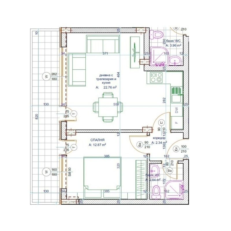 Продаја  1 спаваћа соба Варна , Левски 2 , 74 м2 | 89312382 - слика [10]