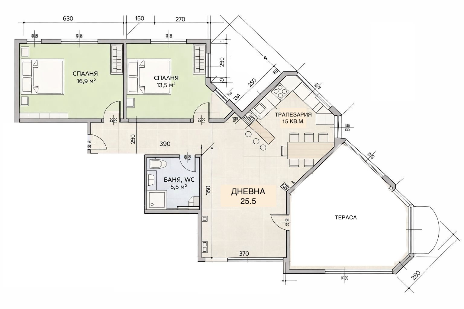 Продава 3-СТАЕН, гр. Варна, Бриз, снимка 11 - Апартаменти - 52739706